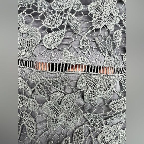 Abercrombie & Fitch Crochet Overlay Mini Dress with Tie Straps Womens XL - Picture 3 of 12